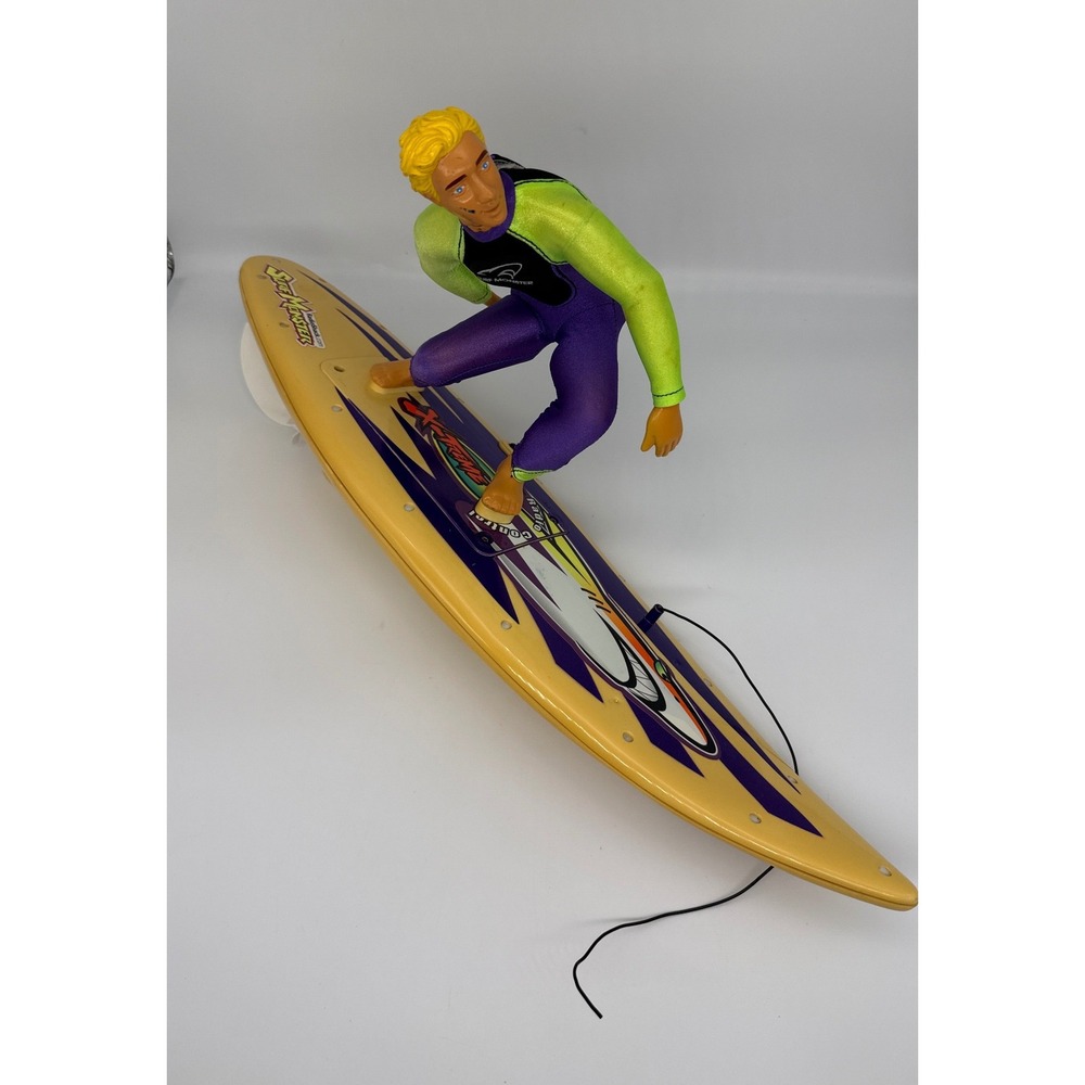 RadioShack Surf Monster RC Surfer 60-4288 Yellow Purple Board Only No Controller